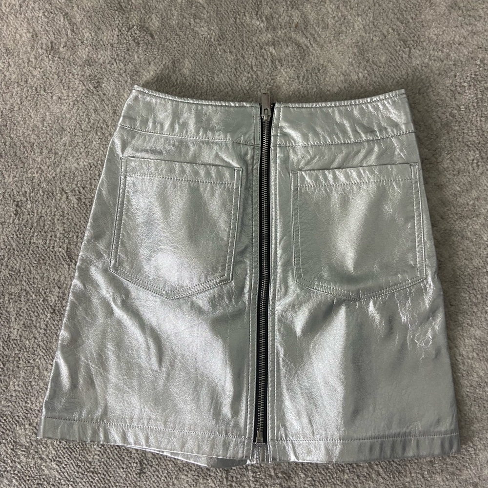 Silver Metallic Skirt